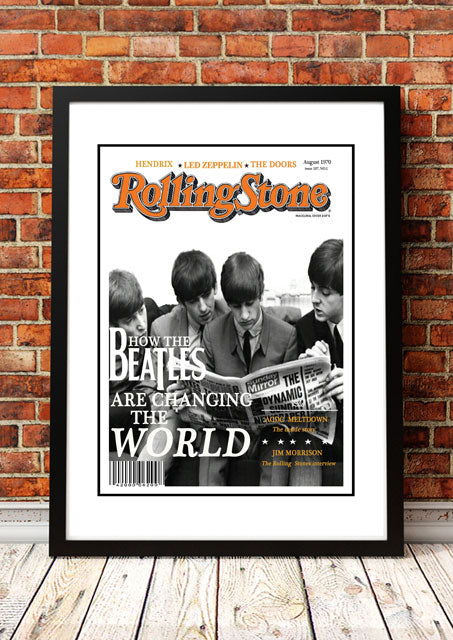 The Beatles' Rolling Stone Magazine Cover! - Framed A3