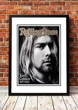 Kurt Cobain' Rolling Stone Magazine Cover! - Framed A2