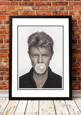 David Bowie ??ubblegum??Pop Art Poster - Framed A2