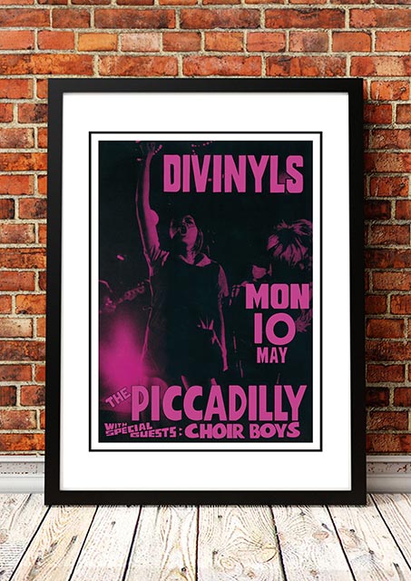 Divinyls ??he Piccadilly??Sydney, Australia Concert Poster 1983 - Framed A3
