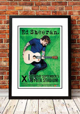 Ed Sheeran ??oyota Stadium??Dallas, USA Concert Poster 2018 - Framed A2