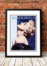 Madonna ??rue Blue??In Store Promotional Poster 1986 - Framed A4