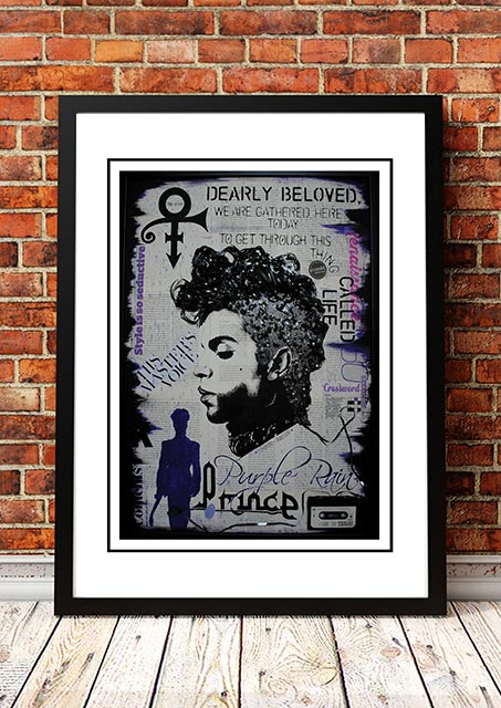 Prince 'Pop Art' Poster - Framed A3