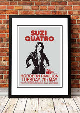 Suzi Quatro ??orden Pavilion??Sydney, Australia Concert Poster 1974 - Framed A4