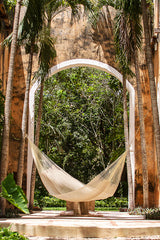 Mayan Legacy Marble Single Hammock - Perfect for Relaxation Anywhere - Side View