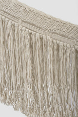 Ivory Cascade, hand woven rope Authentic Mexican Hammock - Top-Down View