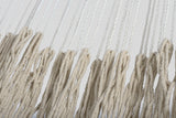 Ivory Cascade, hand woven rope Authentic Mexican Hammock - Close-Up Angle