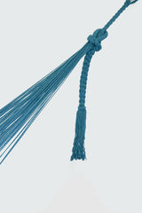 Outdoor undercover cotton Mayan Legacy hammock with hand crocheted tassels King Size Bondi - Top-Down View