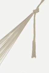 Mayan Legacy King Size Cotton Hammock with Hand-Crocheted Tassels in Marble - Perfect for Outdoor Relaxation - Rear View