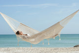 Mayan Legacy King Size Cotton Hammock with Hand-Crocheted Tassels in Marble - Perfect for Outdoor Relaxation - Extra Image