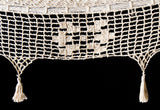 Mayan Legacy King Size Cotton Hammock with Hand-Crocheted Tassels in Marble - Perfect for Outdoor Relaxation