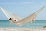 Mayan Legacy King Size Cotton Hammock with Hand-Crocheted Tassels in Marble - Perfect for Outdoor Relaxation - Extra Image