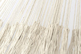Outdoor undercover cotton Mayan Legacy hammock with hand crocheted tassels Queen Size Marble Colour - Rear View
