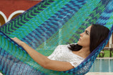 Family-Sized Mayan Legacy Cotton Hammock for Outdoor Relaxation - Caribe Style - Front View