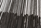 Outdoor undercover cotton Mayan Legacy hammock King size Black - Low Angle