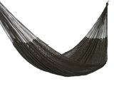 Outdoor undercover cotton Mayan Legacy hammock King size Black - 45-Degree Angle