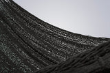 Outdoor undercover cotton Mayan Legacy hammock King size Black - Top-Down View
