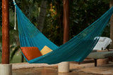 Outdoor undercover cotton Mayan Legacy hammock King size Bondi - Front View