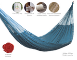 Outdoor undercover cotton Mayan Legacy hammock King size Bondi - Side View