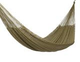 Extra-Large Outdoor Cotton Mayan Legacy Hammock for Three - King Size Cedar - Side View