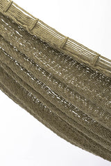 Extra-Large Outdoor Cotton Mayan Legacy Hammock for Three - King Size Cedar - Top-Down View