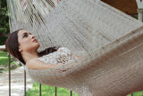 King Size Dream Sands Outdoor Cotton Mayan Legacy Hammock for Ultimate Comfort - Side View