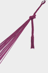 Extra Large Mayan Legacy Cotton Hammock in Vibrant Mexican Pink for Outdoor Relaxation - Rear View