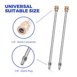 2In1 Surface Cleaner 16.5Inch Undercarriage Washer Pressure Washer Max 4000PSI 1/4 Quick Connector with Universal Wheels and Wands for Car Ground Cleaning - Rear View