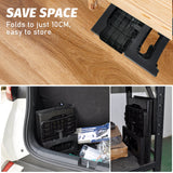 Multipurpose Portable Folding 2 Step Stool Non-Slip PP Collapsible Step Ladder Stool For Office Garage Library Closet Bathroom Kitchen Household Car RV - Low Angle
