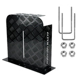 Alpen Outdoor Base Mount 2mm Thickness Aluminium Diesel Heater Fuel Tank Cover Double Side for 10L 15L Fuel Tank Black
