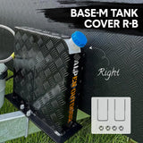Alpen Outdoor Fuel Tank Cover Right Side Base Mount 2mm Thickness Aluminium Diesel Heater for 10L 15L Fuel Tank Black - Side View