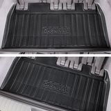 Cargo Mat Kia Carnival 2021-2023 Boot Liner Frunk Mat TPE Cargo Liner All Weather TPE Mat Accessories Rear Trunk Mat Water Proof - Side View