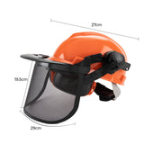 Chainsaw Brushcutter Hard Hat Safety Helmet Face Shield With Visor & Ear Muffs For Landscaping Gardening Lawn Mowing Edge Trimming CE Approved - Extra Image