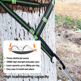 Hammock Tent Outdoor Double Portable Multi-Functional Waterproof Hammock Parachute Camping Hanging Bed 270x140cm with Anti Mosquito Net and Storage Bag - 45-Degree Angle