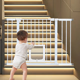 Alston 76cm Tall Baby Pet Security Gate Safety Adjustable Width with Cat Door for House Doorways Stairs Guard Extension Part Width 12cm/24cm Wall Mount - Extra Image