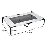 Raised Dog Bed Large Elevated Pet Bed Scratch and Moisture Resistant Breathable Kennel with Non-Slip Feet Indoor Outdoor for All Seasons Max Load 100kg