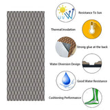 Adhesive Marine Decking EVA Foam Boat Flooring Teak Non-slip Mat Cuttable Deck Mat for Motorboat RV Yacht Kayak Surfboard 190cmx70cm Rhombus Grey - 45-Degree Angle