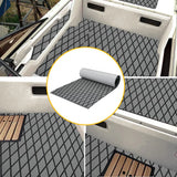 Adhesive Marine Decking EVA Foam Boat Flooring Teak Non-slip Mat Cuttable Deck Mat for Motorboat RV Yacht Kayak Surfboard 190cmx70cm Rhombus Grey - Rear View