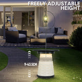 Multi-Functional Outdoor Stool for Aussie Night Camping Fishing Telescopic Hook Rod Lanterns Tarps Hanging No-Tools Assembly Anti-Corrosion PP - 45-Degree Angle