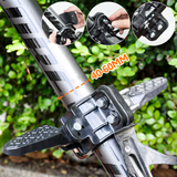 3 In 1 Kids Bike Mounted Front Seat Detachable With Handlebar Foot Pedal Bicycle Seat for Children 1-8 Years Compatible with All Adult Mountain Bikes - Extra Image