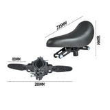 3 In 1 Kids Bike Mounted Front Seat Detachable With Handlebar Foot Pedal Bicycle Seat for Children 1-8 Years Compatible with All Adult Mountain Bikes - Extra Image