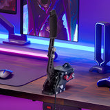 Racing Games Handbrake PC USB Universal Adjustable Aluminium Alloy Handbrake Dual Modes Plug and Play Applicable All Steering Wheel Stand SIM Racing Games - Low Angle
