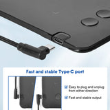 Digital Graphics Tablet Drawing Pad 8192 Levels Large Working Area 285x180mm Compatible with Win/MacOS Support PC/Mobile for Drawing Designing Teaching - Extra Image