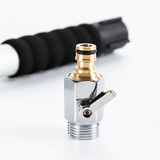 Stainless Steel Pressure Washer Gutter Cleaner Aluminium Alloy Water Fed Pole for Gutter Cleaning 180 Rotatable Nozzle Max 1.75m With Curved End - Close-Up Angle