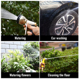 Large Stainless Steel Garden Hose Reel Cart Portable Pipe Holder With Rainproof Sunscreen Protection Lid and Crank Handle - Extra Image