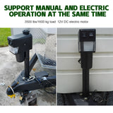 Electric A Frame Trailer Jack LED Light Power Tongue Jack Weight Capacity 3500 lbs 9Inch to 32Inch with Manual Crank Handle for RV Trailer Camper - Extra Image