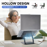 7-in-1 Laptop Stand Docking Station Ergonomic Laptop Riser 360 Rotatable - PD Charging HDMI USB-C and USB-A 3.0 Ports for MacBook M1/M2/M3 HP ASUS DELL