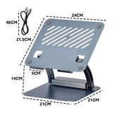7-in-1 Laptop Stand Docking Station Ergonomic Laptop Riser 360 Rotatable - PD Charging HDMI USB-C and USB-A 3.0 Ports for MacBook M1/M2/M3 HP ASUS DELL - Close-Up Angle
