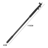 Handheld Boom Pole Stand Light Portable Telescopic Stand Max 3m with Lock and Shoulder Strap For Studio Strobe Light Flash Microphone Speedlight Support - Extra Image