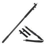 Handheld Boom Pole Stand Light Portable Telescopic Stand Max 3m with Lock and Shoulder Strap For Studio Strobe Light Flash Microphone Speedlight Support - Extra Image